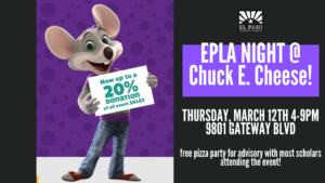 EPLA Night at Chuck E. Cheese @ Chuck E. Cheese